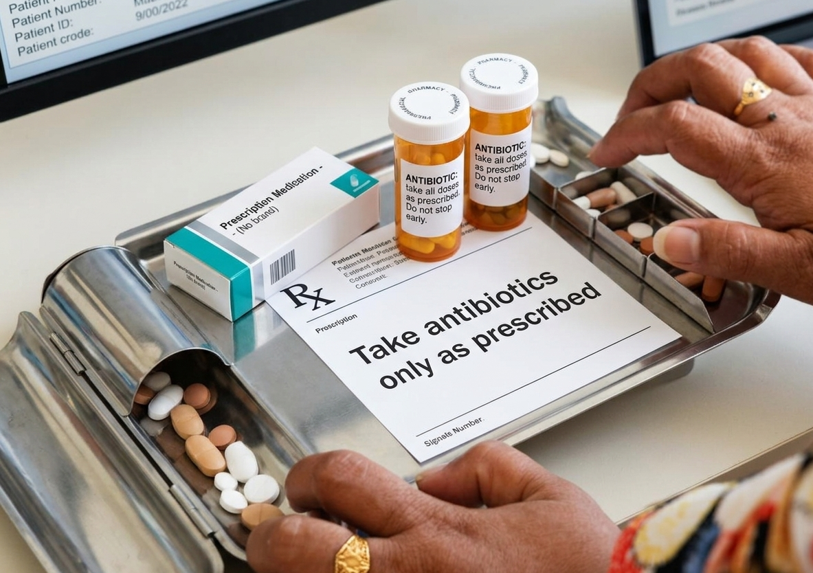 Take antibiotics only as prescribed