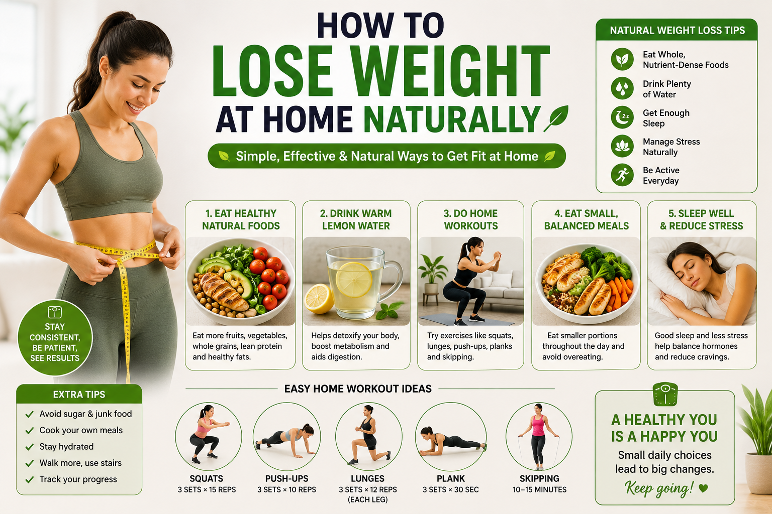 How to Lose Weight at Home Naturally