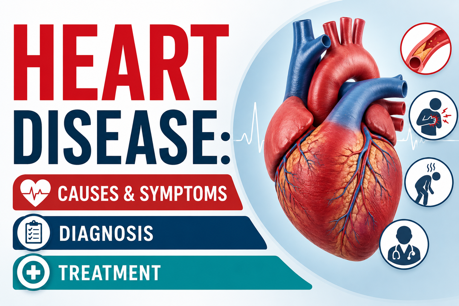 Heart Disease: Causes & Symptoms, Diagnosis Treatment